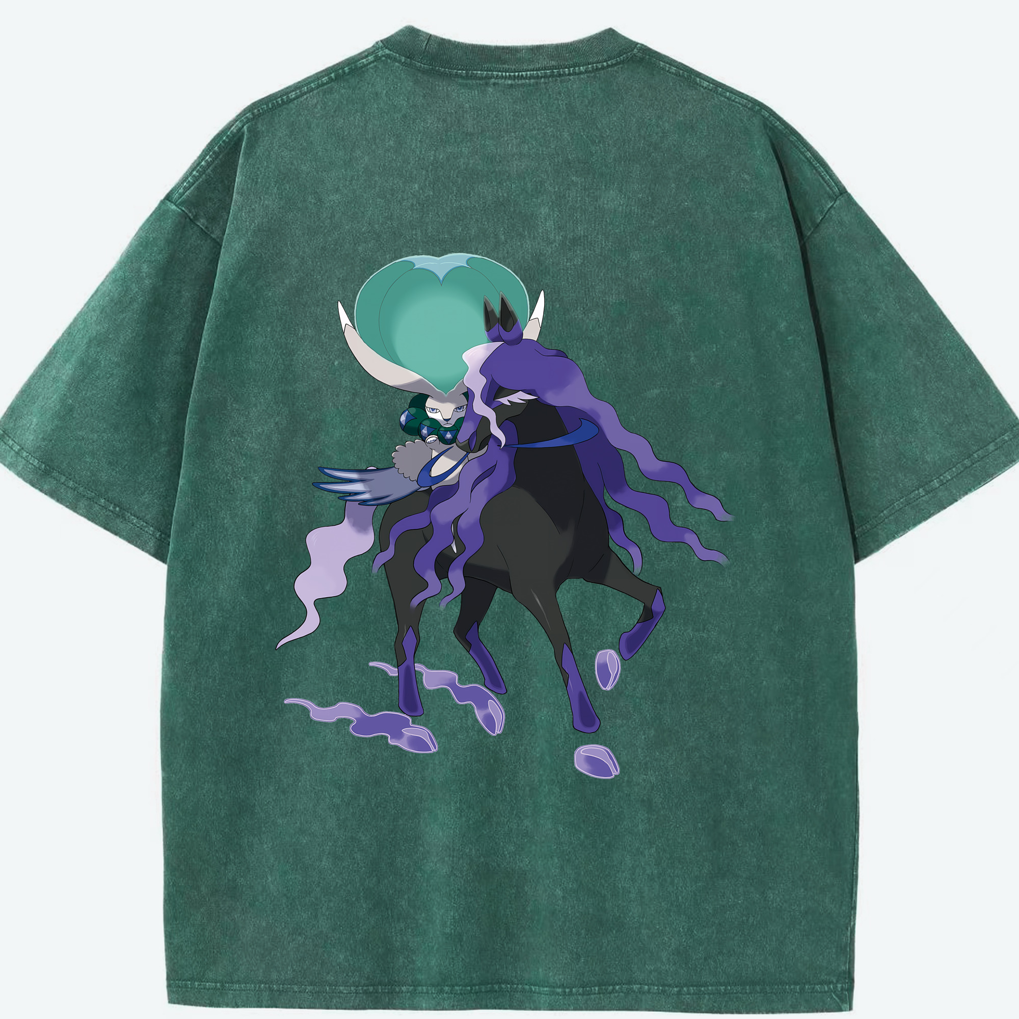 （画像用） ポケットモンスター Pokémon 綿100% ヴィンテージ風 半袖Tシャツ（背面プリント）
